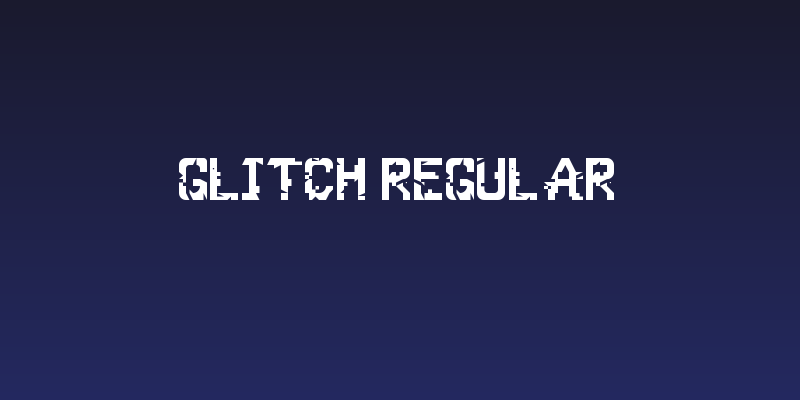 Glitch Regular Social Header