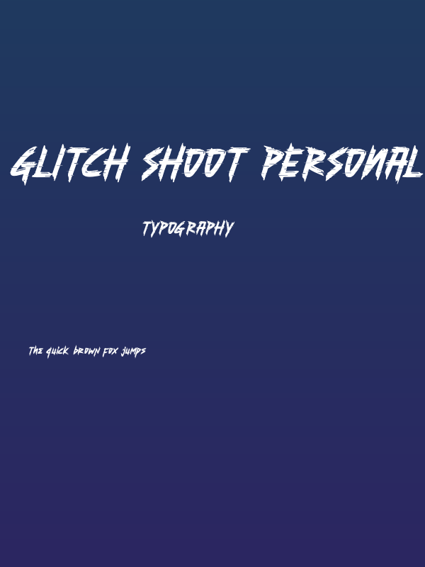 Glitch Shoot Personal Use Poster