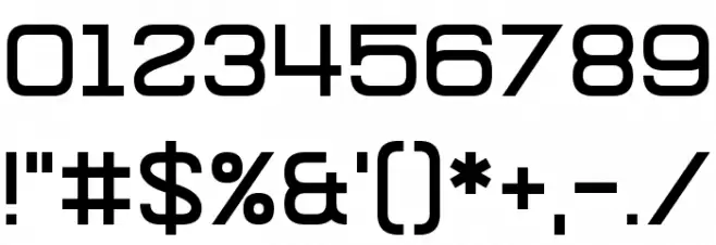 Glitch Slap Font OTHER CHARS