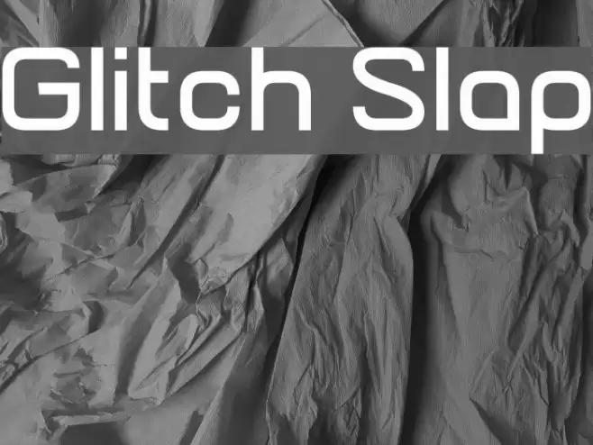 Glitch Slap Font examples