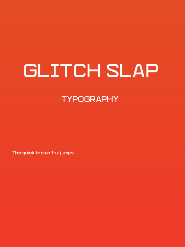 Glitch Slap Poster