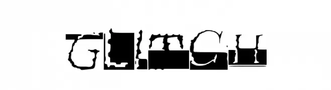 Glitch  Frei Schriftart Herunterladen