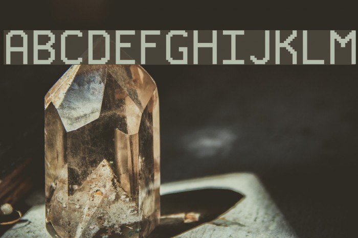 Glitch0 Font examples