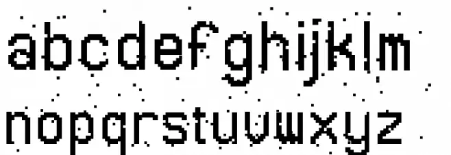 Glitch1 خط أحرف صغيرة