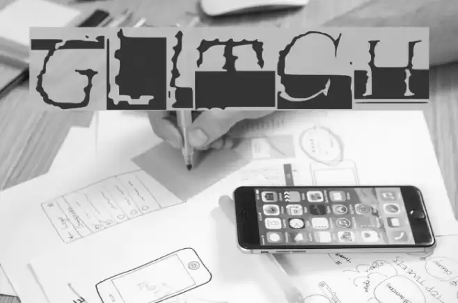 Glitch Font examples