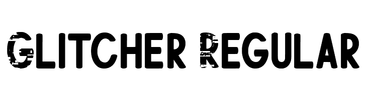 Glitcher Regular  font caratteri gratis