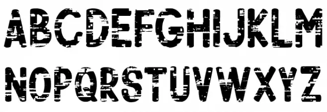 Glitcher Regular Schriftart Groß