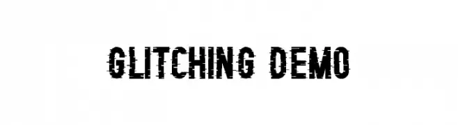 Glitching Demo  Fuentes Gratis Descargar