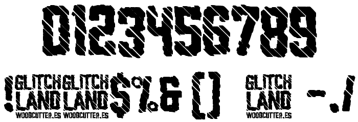 Glitchland Font OTHER CHARS