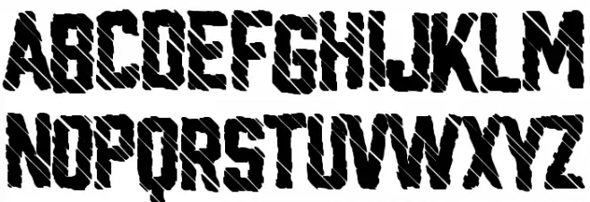 Glitchland Caratteri MAIUSCOLE