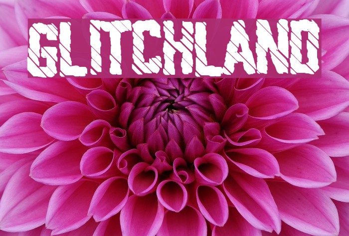 Glitchland Font examples