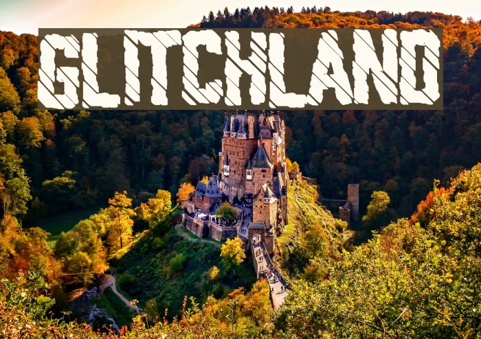 Glitchland Font examples