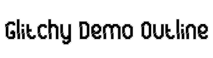 Glitchy Demo Outline  免费字体下载
