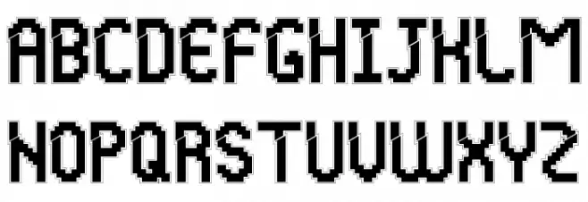 Glitchy Demo Outline Schriftart Groß