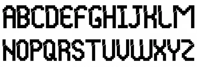 Glitchy Demo Schriftart Groß