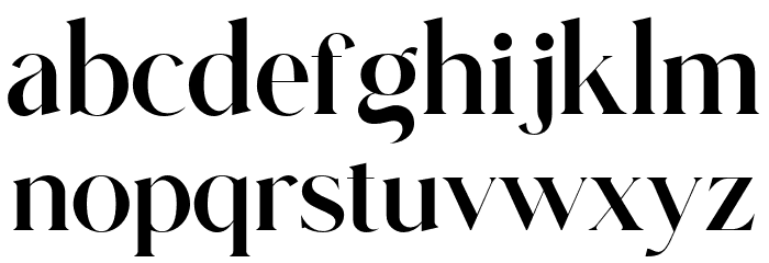 Glitten Regular Font LOWERCASE