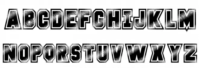 Glitter Campus Font UPPERCASE
