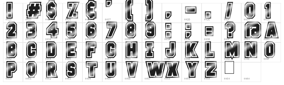 Glitter Campus Character Map