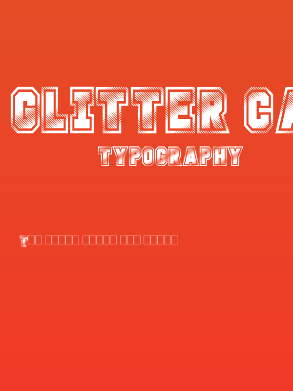 Glitter Campus Poster