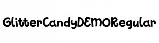 Glitter Candy DEMO Regular  font caratteri gratis