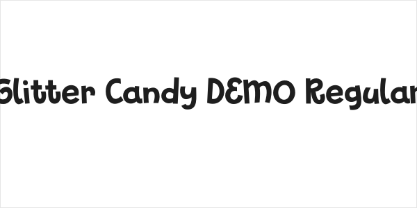 Glitter Candy DEMO Regular Logo