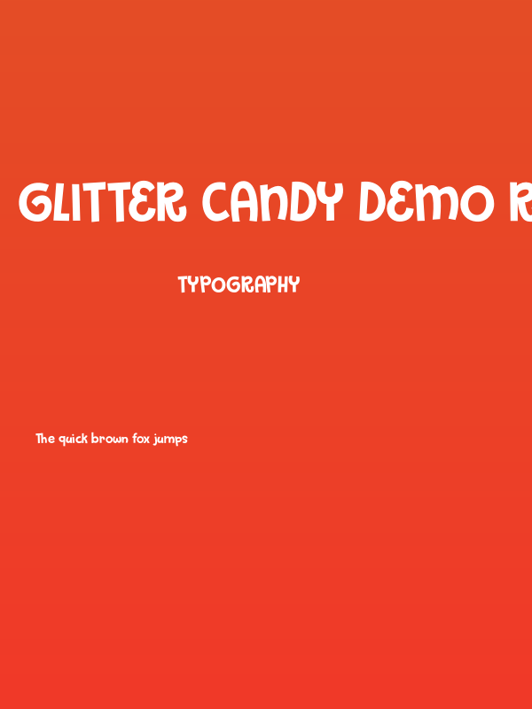 Glitter Candy DEMO Regular Poster