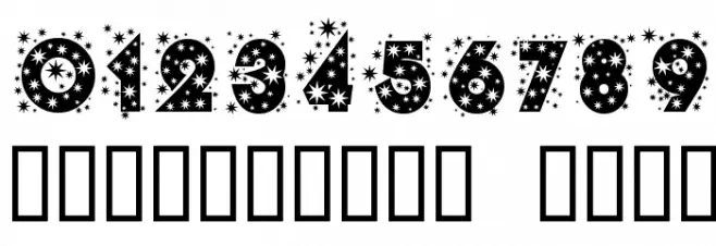 Glitter Font Schriftart Anderer Schreiben