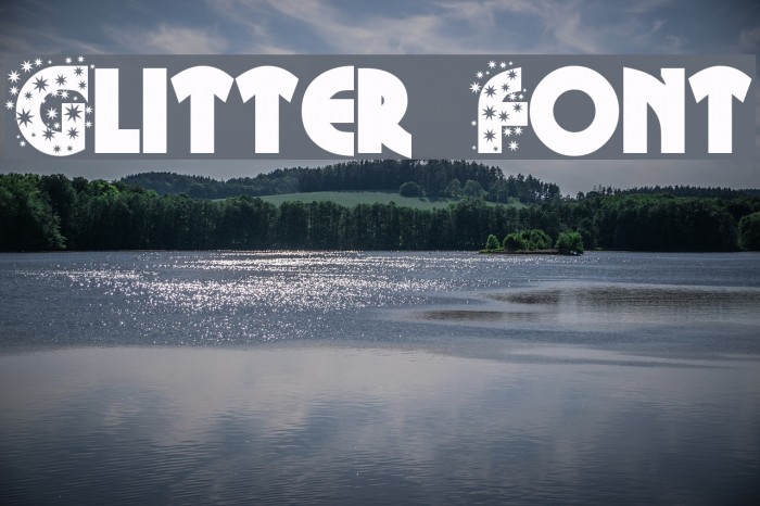 Glitter Font Font examples