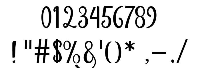 Glitter Free Font OTHER CHARS