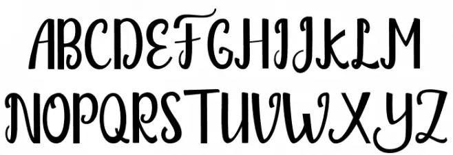 Glitter Free Font Litere mari