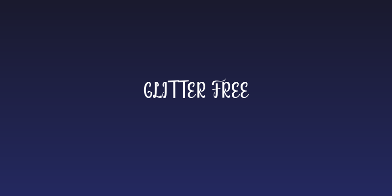 Glitter Free Social Header
