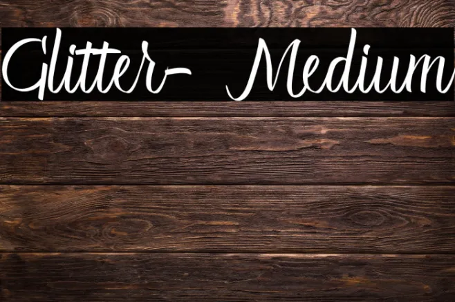 Glitter-Medium Example 1