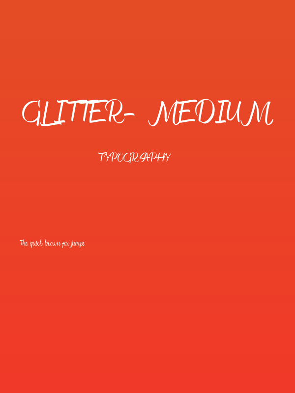 Glitter-Medium Poster