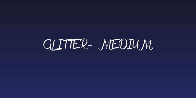 Glitter-Medium Social Header