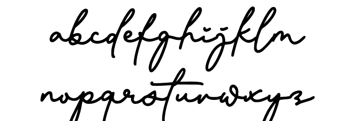 Glitter Winter Script Schriftart Kleinbuchstaben