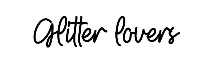 Glitter lovers  baixar fontes gratis