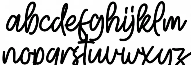 Glitter lovers Caratteri MINUSCOLO