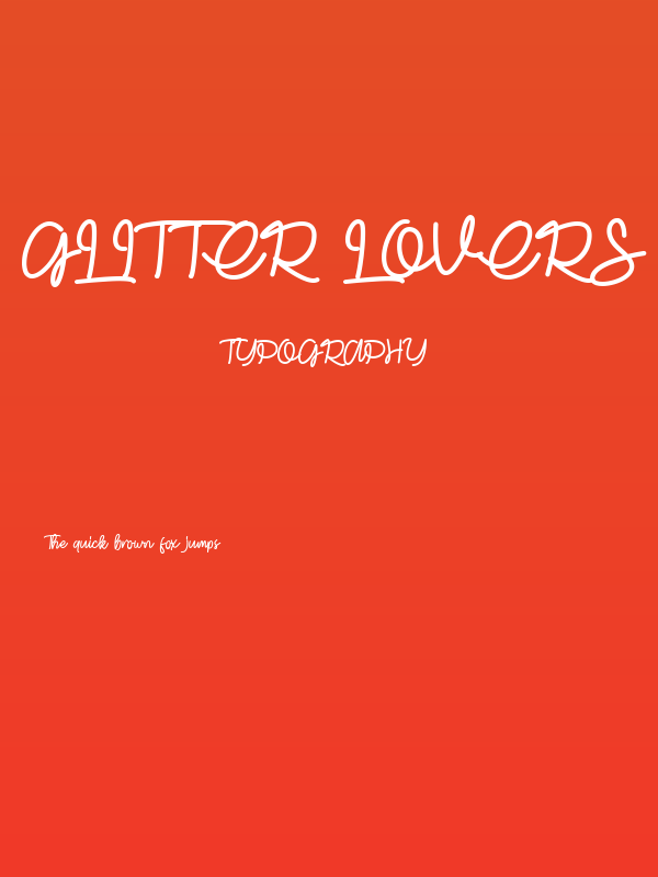 Glitter lovers Poster