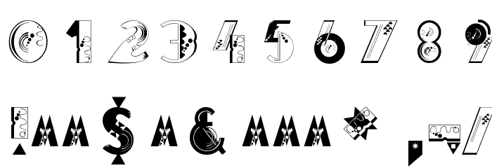 Glitter Font OTHER CHARS
