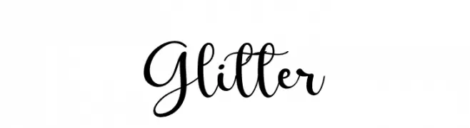 Glitter  تنزيل الخطوط
