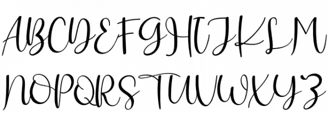 Glitter Schriftart Groß