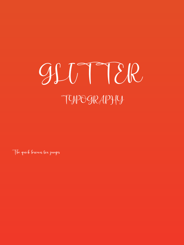 Glitter Poster