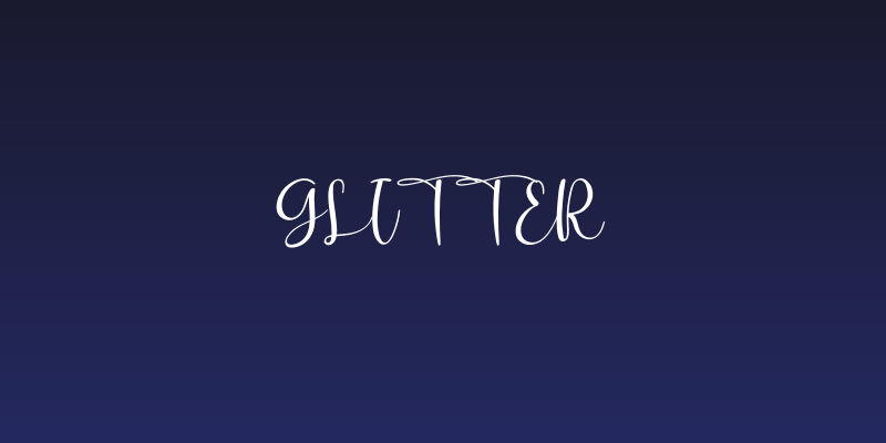 Glitter Social Header
