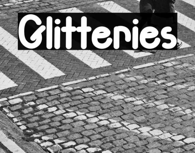 Glitteries Font examples