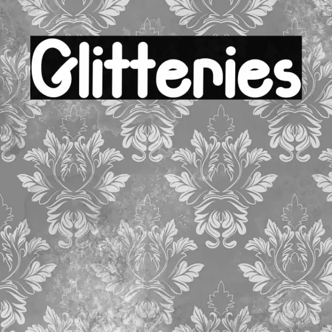 Glitteries Font examples