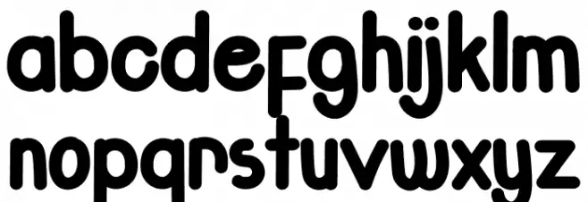Glitteries Font LOWERCASE