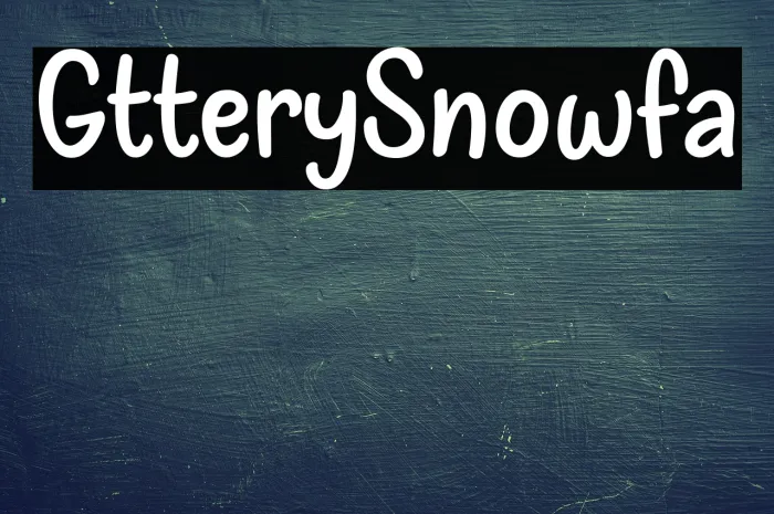 Glittery Snowfall Example 1