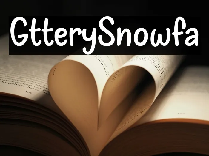 Glittery Snowfall Example 3