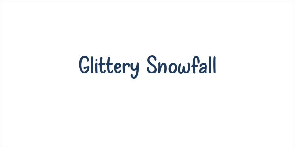 Glittery Snowfall Logo