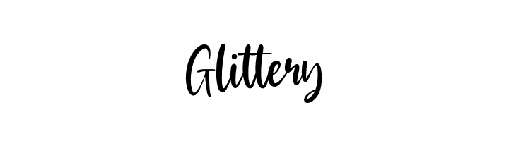 Glittery  Free Fonts Download